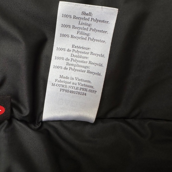 Everlane ReNew Short Parka Coat Jacket, Black, Large - Picture 15 of 16